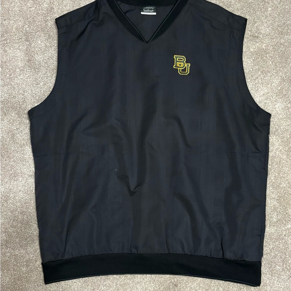 Black Sleeveless Vest with BU Logo